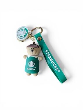 Starbucks Green Bear Key & Card Holder Strap